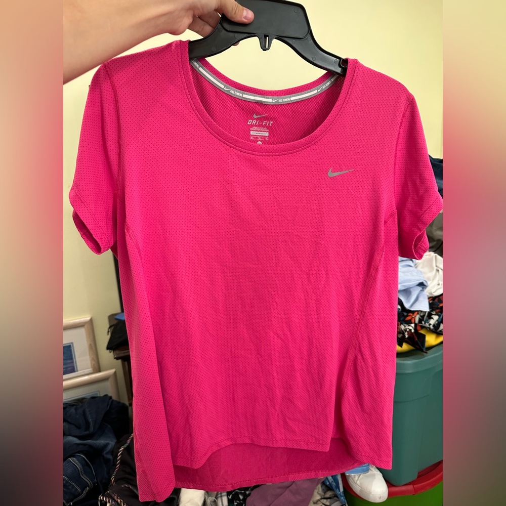 Nike Dry Fit T Shirt Pink XL